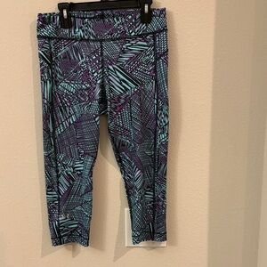Under Armour Purple and Blue Patterned Leggings